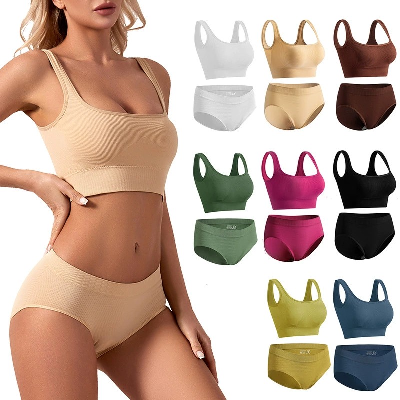 Underwire Bra Padded - Reggiseno Sportivo da Donna Senza Ferretto,