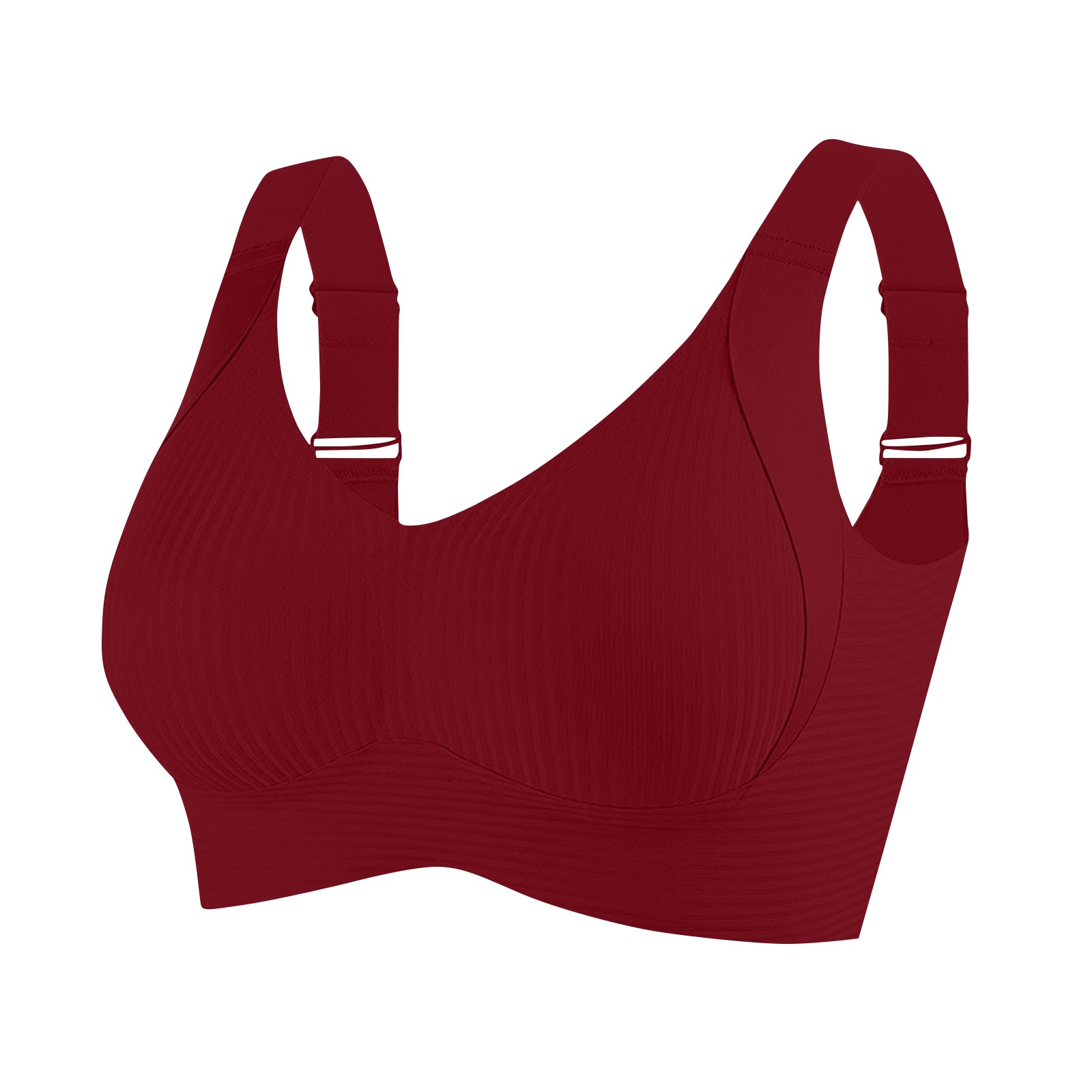 T Shirt Bra Seamless - Reggiseno sportivo con coppe rimovibili sul